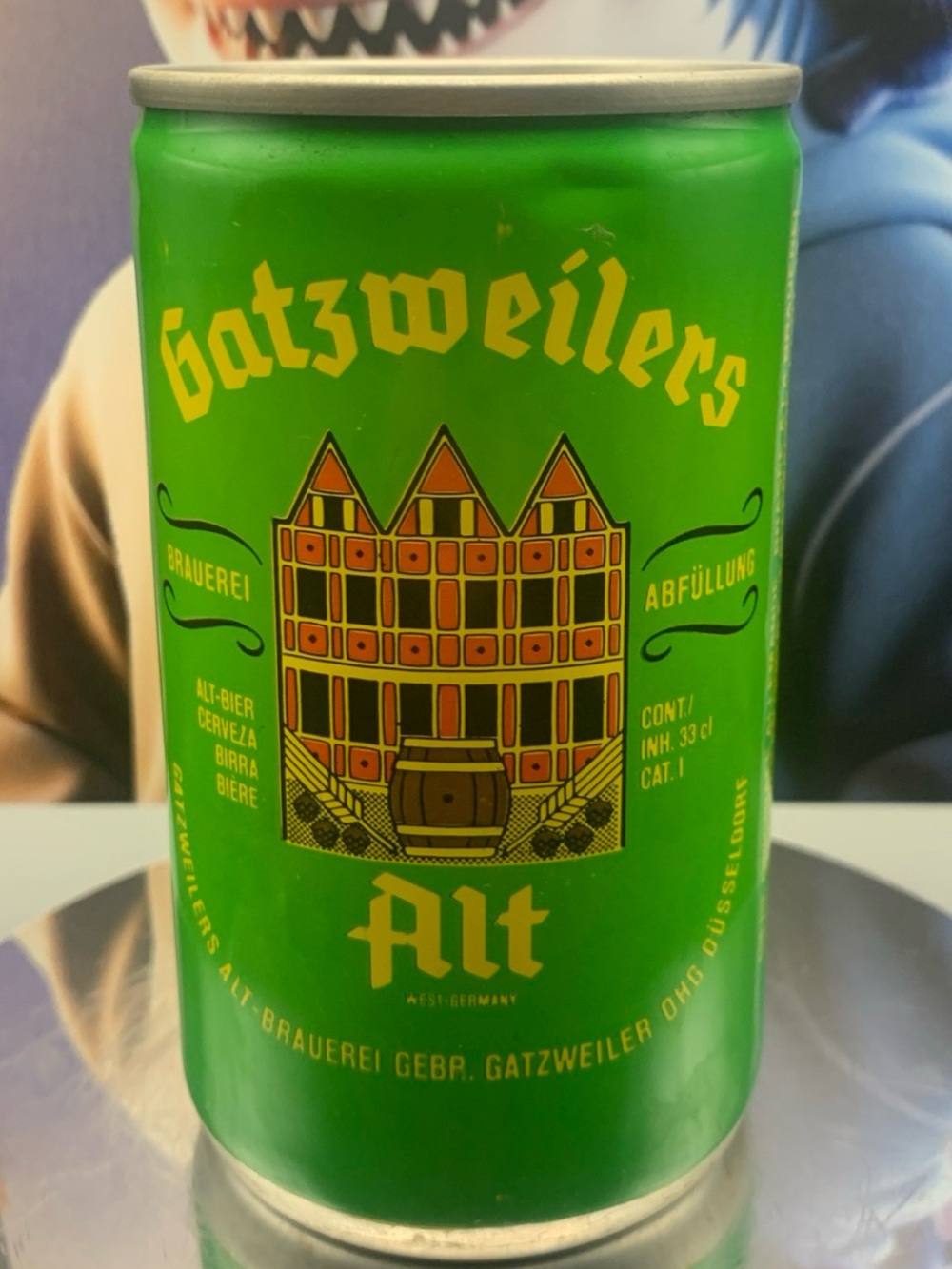 Vintage Beer Can Gatzweilers Alt Pull Tab Empty Aluminum Can Dusseldorf Germany